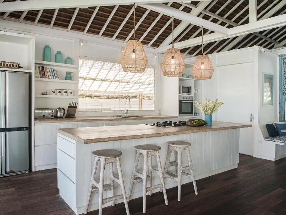 Open kitchen inside the house